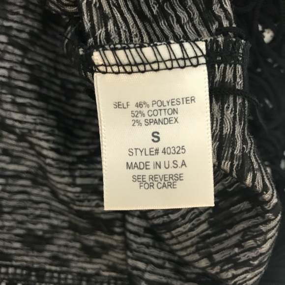 New Freeway 90s Vibe Fringe Boxy Oversize Camisole Top Black White Tribal Aztec - Picture 6 of 8